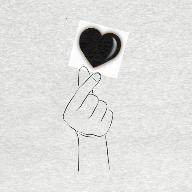 FINGER HEART T-Shirt by ARTotokromo